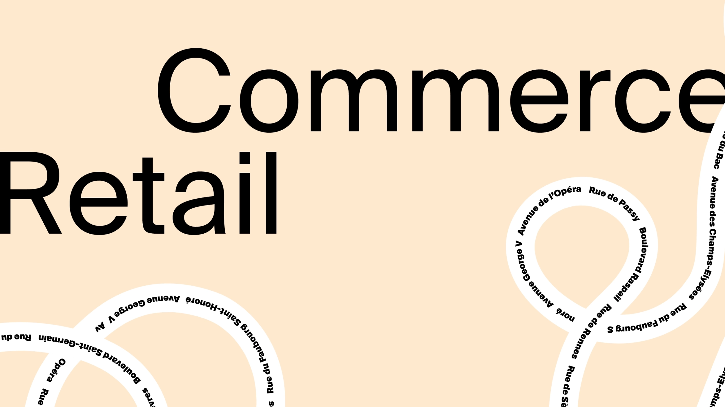 Panorama des artères commerçantes
