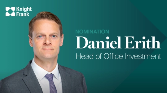 Vignette de l'article : Daniel Erith nommé Head of Office Investment  chez Knight Frank France.