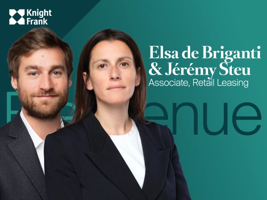 Vignette de l'article : L’équipe Retail Leasing de Knight Frank France s’agrandit avec l’arrivée d’Elsa de Briganti & Jérémy Steu